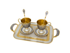 Серебряный чайный набор «Царский пир» 